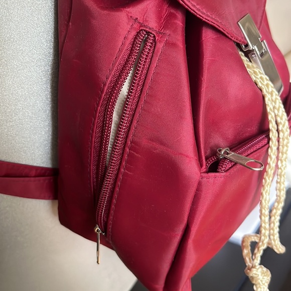 NWOT Burgundy Backpack - Picture 4 of 5